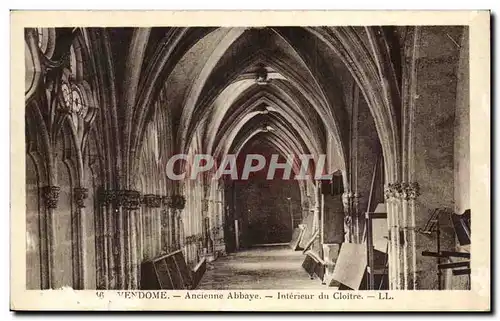 Vendome Cartes postales Ancienne abbaye Interieur du cloitre