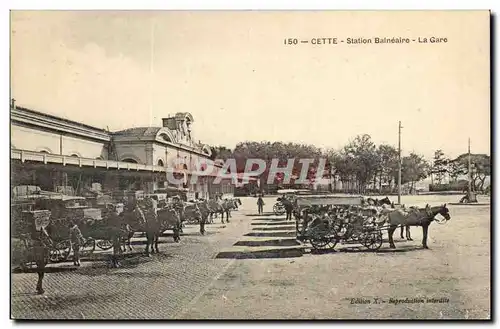 Cette Sete Cartes postales Station balneaire La gare