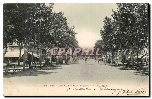 Beziers Cartes postales Les allees Paul Riquet