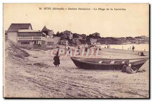 Cete Sette Ansichtskarte AK Station balneaire La plage de la corniche