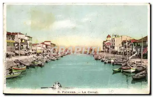 Palavas les Flots Cartes postales le canal