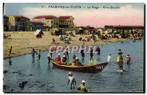 Environs de Montpellier Palavas les Flots Ansichtskarte AK La plage Rive gauche