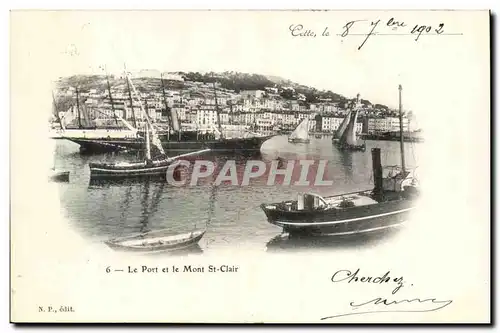 Cette Sete Cartes postales Le port et le Mont St Clair