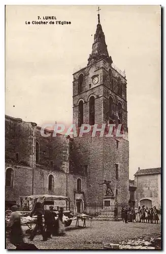 Lunel Cartes postales Le clocher de l&#39eglise