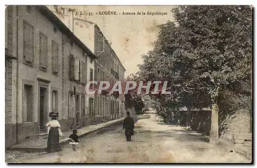 Lodeve Cartes postales Avenue de la Republique