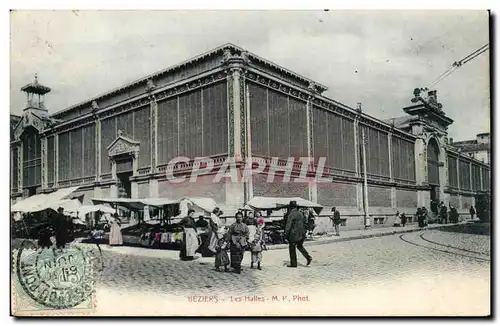 Beziers Cartes postales Les halles