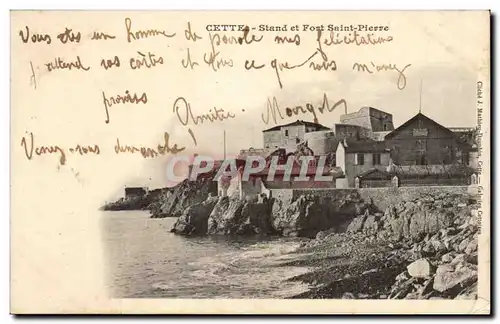 Sete Cette Cartes postales Stand et fort Saint Pierre