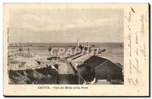 Sete Cette Cartes postales Vue du Mole et le port