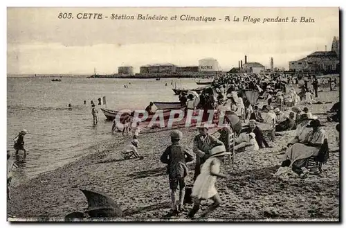 Cete Sete Cartes postales Station balneaire et climatique A la plage pendant le bain