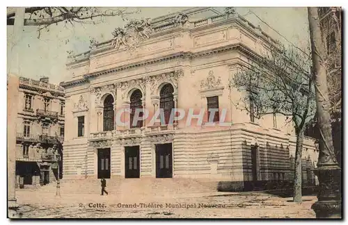 Cete Sete Cartes postales Grand theatre municipal nouveau