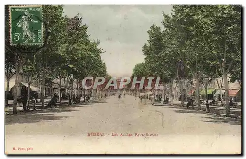 Beziers Cartes postales Les allees Paul Riquet