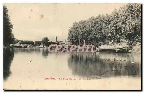 Beziers Ansichtskarte AK Le pont neuf