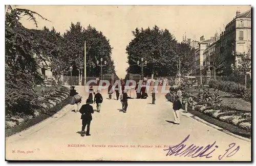 Beziers Cartes postales entree principale du plateau des Poetes