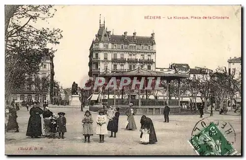 Beziers Cartes postales Le kiosque Place de la citadelle
