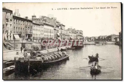 Sete Cette Cartes postales Stattion balneaire Le quai de Bosc
