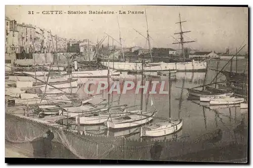 Sete Cette Ansichtskarte AK Station balneaire La panne (bateaux)