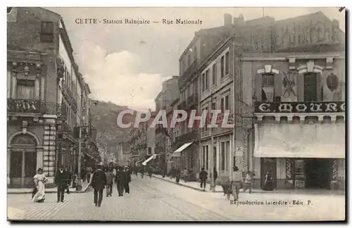 Cette Cartes postales Station balneaire Rue nationale