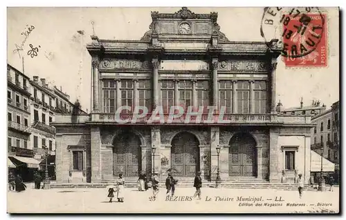 Beziers Cartes postales Le theatre municipal