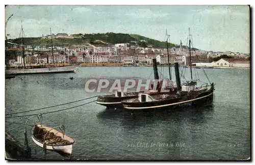 CEtte Ansichtskarte AK Le port a la ville (baetau)