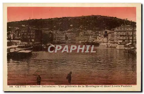 Cette Ansichtskarte AK Station balneaire Vue generale de la montagne et quai Louis Pasteur