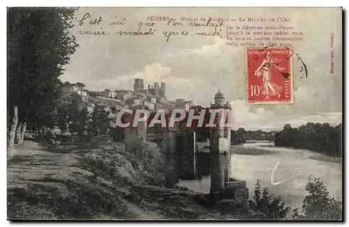 Beziers Cartes postales Moulin de Bagnols La riviere de l&#39Ore