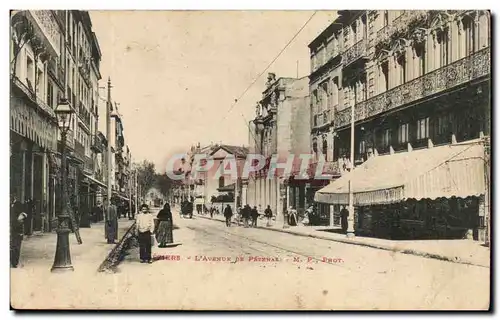 Beziers Ansichtskarte AK Avenue de Pezenas