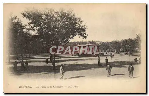 Beziers Ansichtskarte AK La place de la citadelle