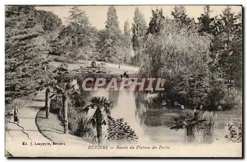 Beziers Ansichtskarte AK Bassin du plateau des poetes