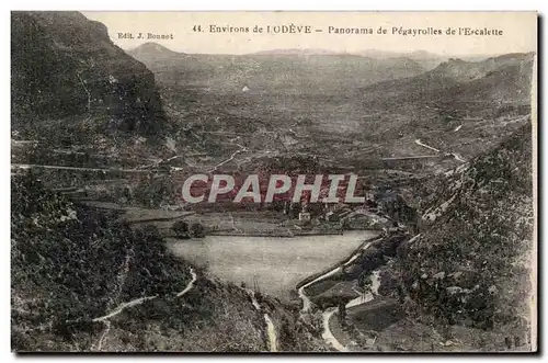 Environs de Lodeve Cartes postales Panorama de Pegayrolles de l&#39Escalette