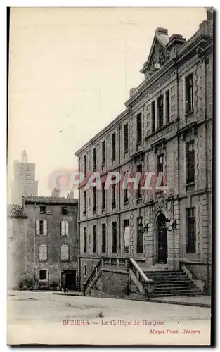 Beziers Cartes postales Le college des garcons