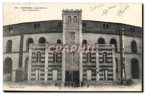 Beziers Ansichtskarte AK Les arenes Vue exterieure