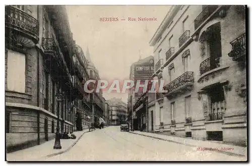 Beziers Cartes postales Rue Nationale