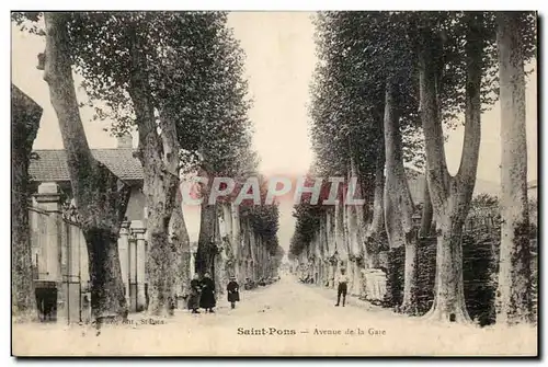 Saint Pons Cartes postales Avenue de la gare