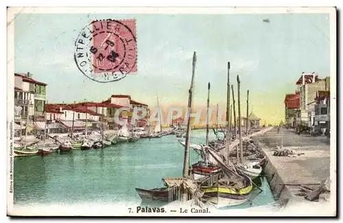 Palavas Cartes postales Le canal