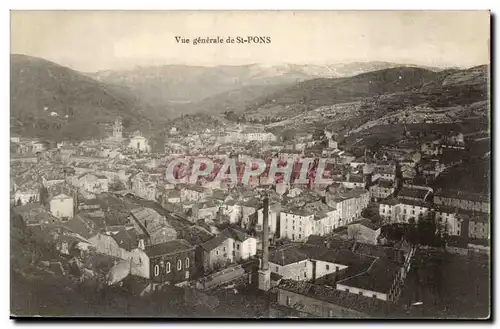 Cartes postales Vue generale de St Pons