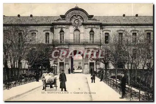 Montpellier Ansichtskarte AK Caserne du genie (militaria)