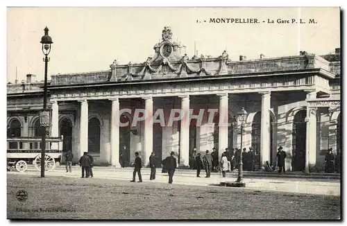 Montpellier Cartes postales la gare PLM