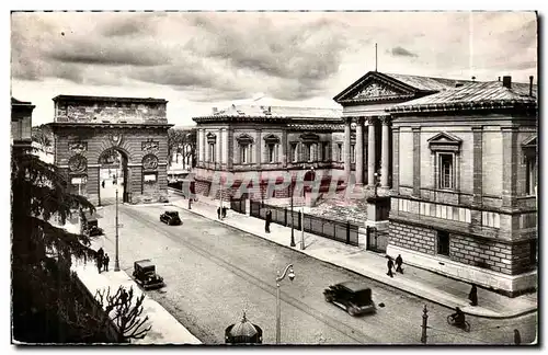 Montpellier Cartes postales Le palais de justice et l'arc de triomphe
