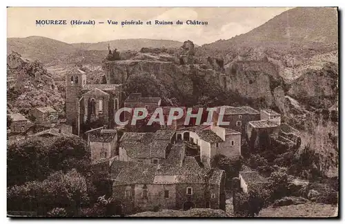 Moureze Ansichtskarte AK Vue generale et ruines du chateau