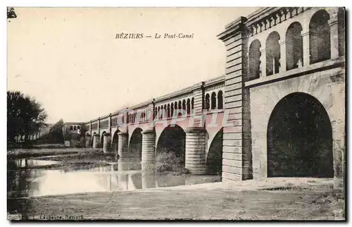 Beziers Ansichtskarte AK Le pont canal