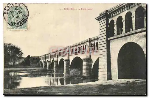 Beziers Ansichtskarte AK Pont canal