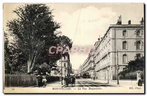 Montpellier Cartes postales La rue Maguelone