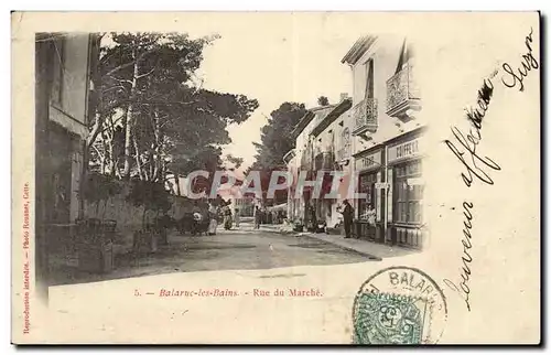 Balarue les Bains Ansichtskarte AK Rue du marche (coiffeur)