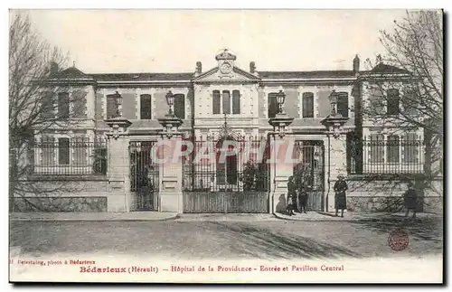 Bedarieux - Hopital de la Providence - Entree et Pavillon Central - Cartes postales