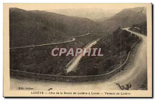 Lodeve - Cote de la Route de Lodeve a Lunas - Versant de Lodeve - Cartes postales