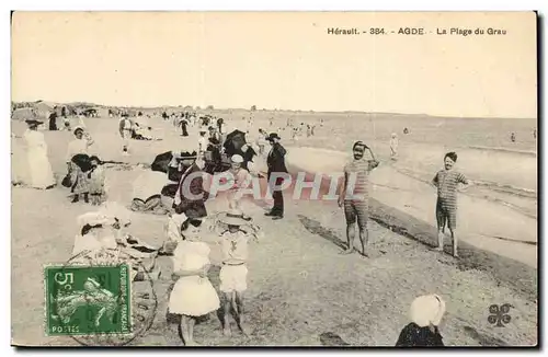 Agde - la Plage du Grau - Cartes postales