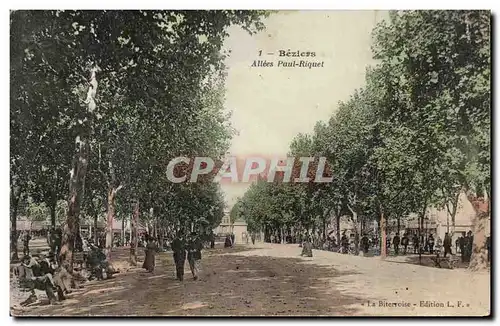 Beziers Cartes postales Allees paul Riquet