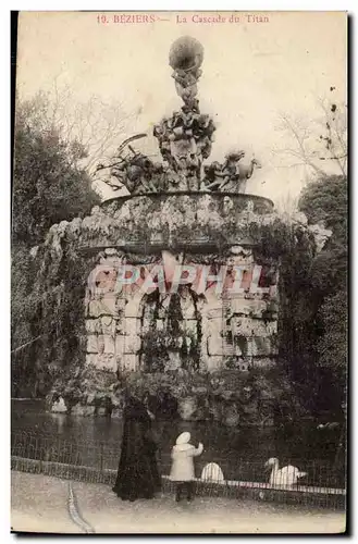 Beziers Ansichtskarte AK La cascade du Titan