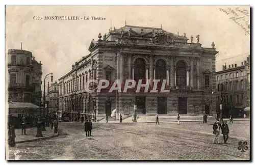 Montpellier Cartes postales Le theatre