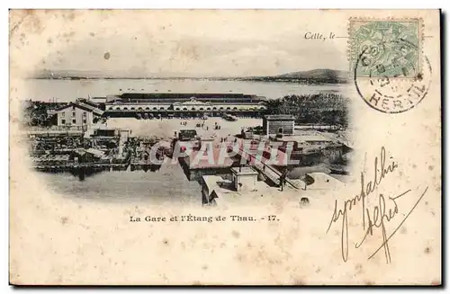 Sete - Cette - Le Gare et l&#39Etang de Thau - Ansichtskarte AK